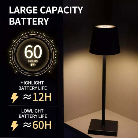 Lampada Da Tavolo A Led Usb Ricaricabile Nero Per Interno Ed Esterno Luce Calda Casa, arredamento e bricolage > Illuminazione da interno > Lampade da Tavolo Trade Shop italia - Napoli, Commerciovirtuoso.it