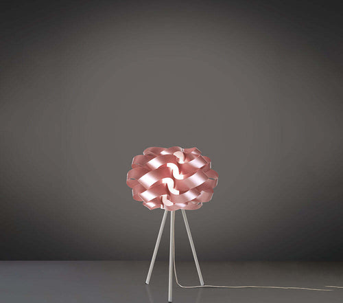 Lampada-Da-Tavolo-A-Treppiede-1-Luce-Cloud-In-Polilux-Rosa-Metallico-Made-In-Italy