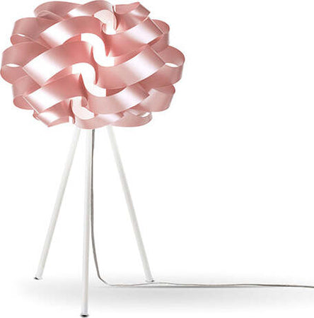 Lampada-Da-Tavolo-A-Treppiede-1-Luce-Cloud-In-Polilux-Rosa-Metallico-Made-In-Italy