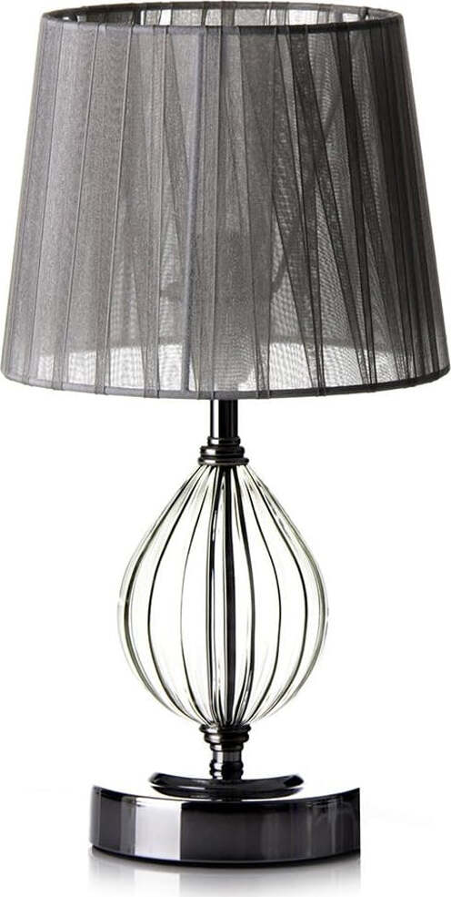 Lampada-da-Tavolo-Araba-Lume-Comodino-Argento-Abat-Jour-Paralume-Camera-Letto