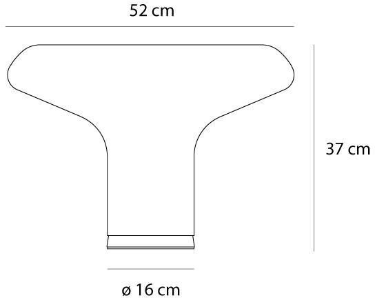Lampada da tavolo Artemide Lesbo