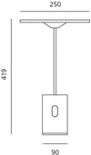 Lampada da tavolo Artemide Sisifo