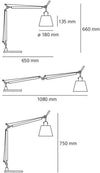 Lampada da tavolo Artemide Tolomeo Basculante