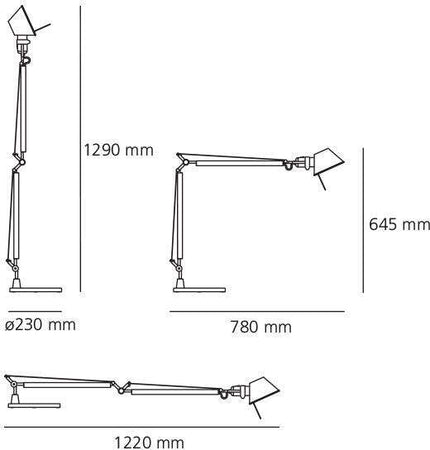 Lampada da tavolo Artemide Tolomeo Halo