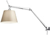 Artemide Tolomeo Mega Alluminio e Pergamena Dimmer con morsetto Lampada da Tavolo