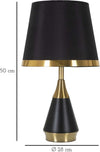 Lampada-Da-Tavolo-Blacky-Cm-28X50