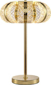 Lampada-Da-Tavolo-Classico-Retrò-Acrilico-Metallo-Oro-Lucido-Led-18W