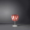 Lampada-Da-Tavolo-Con-Base-1-Luce-Queen-Polilux-Rosa-Metallico-Made-In-Italy