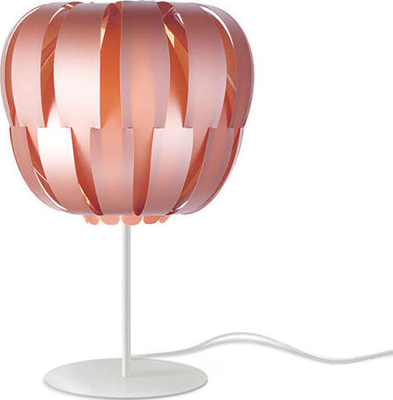 Lampada-Da-Tavolo-Con-Base-1-Luce-Queen-Polilux-Rosa-Metallico-Made-In-Italy