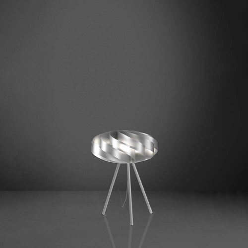 Lampada-Da-Tavolo-Con-Treppiede-1-Luce-Flat-In-Polilux-Silver-Made-In-Italy