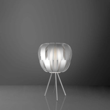 Lampada-Da-Tavolo-Con-Treppiede-1-Luce-Queen-In-Polilux-Silver-Made-In-Italy
