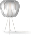 Lampada-Da-Tavolo-Con-Treppiede-1-Luce-Queen-In-Polilux-Silver-Made-In-Italy