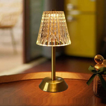Lampada Da Tavolo Cristallo Batteria Portatile Ricaricabile Luci Led Dimmerabile Illuminazione/Illuminazione per interni/Lampade/Lampade da tavolo e abat-jour Trade Shop italia - Napoli, Commerciovirtuoso.it