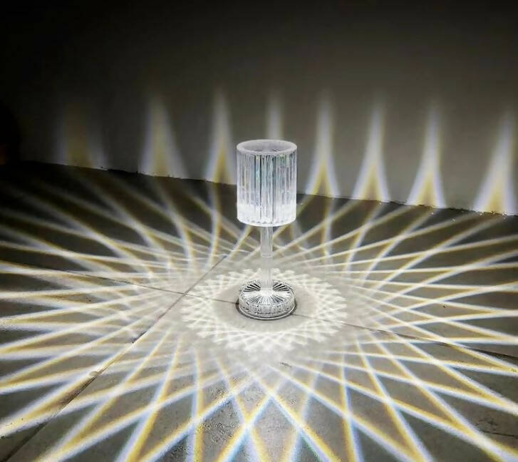 Diamond Crystal lampada touch RGB ricaricabile con 4 luci regolabili Diamond Crystal lampada touch RGB ricaricabile con 4 luci regolabili