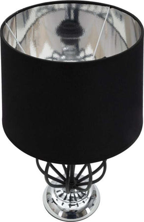 Lampada Da Tavolo Darky Silver Cm Ø28X44,5 Illuminazione/Illuminazione per interni/Lampade/Lampade da tavolo e abat-jour Led Mall Home - Napoli, Commerciovirtuoso.it