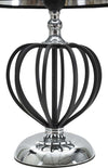 Lampada Da Tavolo Darky Silver Cm Ø28X44,5 Illuminazione/Illuminazione per interni/Lampade/Lampade da tavolo e abat-jour Led Mall Home - Napoli, Commerciovirtuoso.it