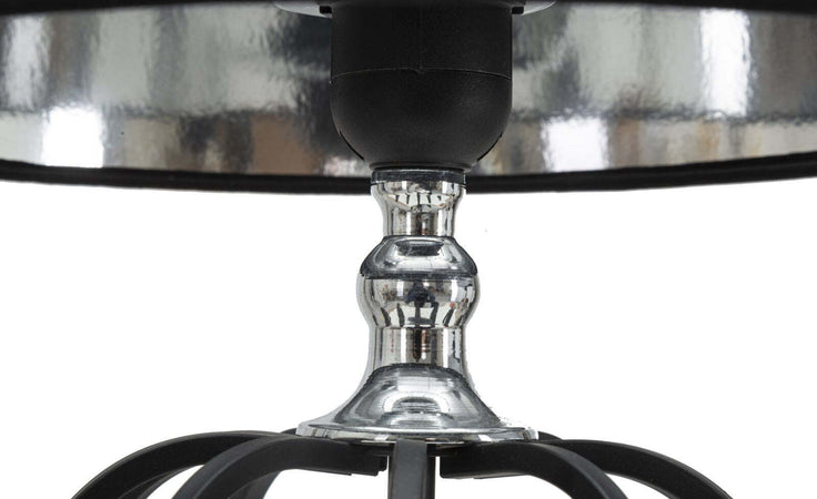 Lampada Da Tavolo Darky Silver Cm Ø28X44,5 Illuminazione/Illuminazione per interni/Lampade/Lampade da tavolo e abat-jour Led Mall Home - Napoli, Commerciovirtuoso.it