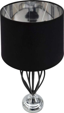 Lampada Da Tavolo Darky Silver Cm 28X56 Illuminazione/Illuminazione per interni/Lampade/Lampade da tavolo e abat-jour Led Mall Home - Napoli, Commerciovirtuoso.it