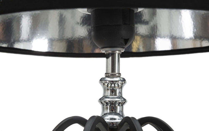 Lampada Da Tavolo Darky Silver Cm 28X56 Illuminazione/Illuminazione per interni/Lampade/Lampade da tavolo e abat-jour Led Mall Home - Napoli, Commerciovirtuoso.it