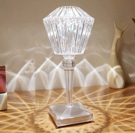 Lampada Da Tavolo Effetto Cristallo Controllo Touch Per Soggiorno Camera Ufficio Illuminazione/Illuminazione per interni/Lampade/Lampade da tavolo e abat-jour Trade Shop italia - Napoli, Commerciovirtuoso.it