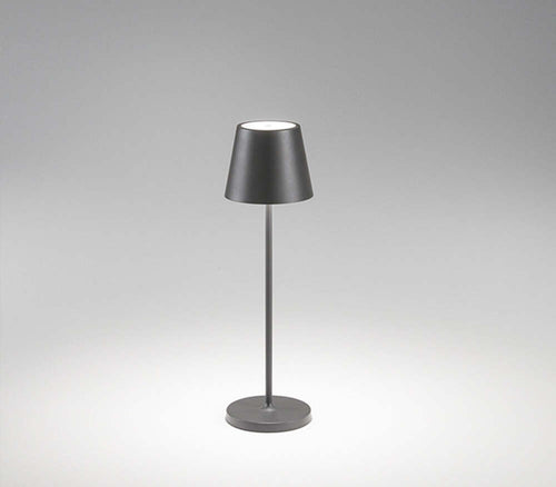 Lampada-Da-Tavolo-Esterno-Diva-Contemporanea-Alluminio-Grigio-Led-Luce-Calda