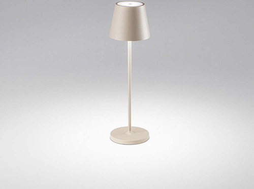 Lampada-Da-Tavolo-Esterno-Diva-Contemporanea-Alluminio-Sabbia-Led-Luce-Calda