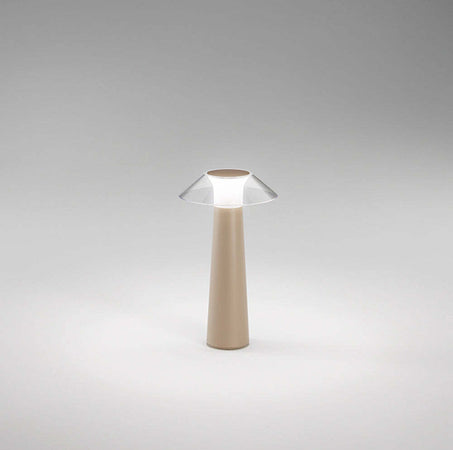 Lampada-Da-Tavolo-Esterno-Manhattan-Contemporanea-Alluminio-Tortora-Led-Caldo