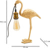 Lampada Da Tavolo Flamingo Cm 13X11,5X39,5 Illuminazione/Illuminazione per interni/Lampade/Lampade da tavolo e abat-jour Led Mall Home - Napoli, Commerciovirtuoso.it