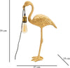 Lampada Da Tavolo Flamingo Cm 37X19X59 Illuminazione/Illuminazione per interni/Lampade/Lampade da tavolo e abat-jour Led Mall Home - Napoli, Commerciovirtuoso.it