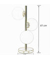 Lampada Da Tavolo G9 Minimalista Bronzo Con 3 Sfere Piantana Terra Con Stelo D33