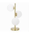Lampada Da Tavolo G9 Minimalista Bronzo Con 3 Sfere Piantana Terra Con Stelo D33