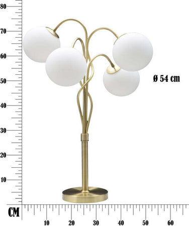Lampada Da Tavolo Glamy 4 Light Cm 53X74 Illuminazione/Illuminazione per interni/Lampade/Lampade da tavolo e abat-jour Led Mall Home - Napoli, Commerciovirtuoso.it