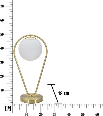 Lampada Da Tavolo Glamy Drop Cm 25X18X50 Illuminazione/Illuminazione per interni/Lampade/Lampade da tavolo e abat-jour Led Mall Home - Napoli, Commerciovirtuoso.it