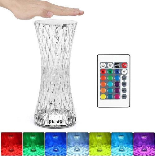 Lampada Da Tavolo In Cristallo A Led Diamantata Con 16 Colori Ricaricabile Touch Illuminazione/Illuminazione per interni/Lampade/Lampade da tavolo e abat-jour Trade Shop italia - Napoli, Commerciovirtuoso.it