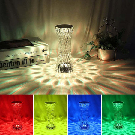 Lampada Da Tavolo In Cristallo A Led Diamantata Con 16 Colori Ricaricabile Touch Illuminazione/Illuminazione per interni/Lampade/Lampade da tavolo e abat-jour Trade Shop italia - Napoli, Commerciovirtuoso.it