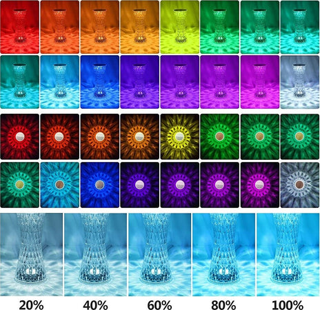 Lampada Da Tavolo In Cristallo A Led Diamantata Con 16 Colori Ricaricabile Touch Illuminazione/Illuminazione per interni/Lampade/Lampade da tavolo e abat-jour Trade Shop italia - Napoli, Commerciovirtuoso.it