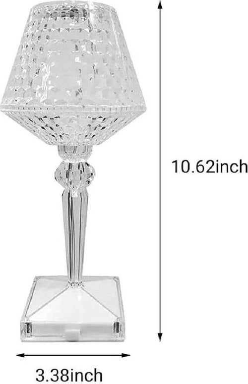 Lampada Da Tavolo In Cristallo Senza Fili Usb Ricaricabile Touch A 3 Vie 28x12cm Illuminazione/Illuminazione per interni/Lampade/Lampade da tavolo e abat-jour Trade Shop italia - Napoli, Commerciovirtuoso.it