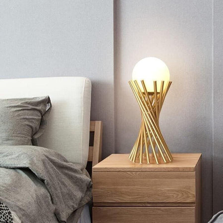 Lampada-Da-Tavolo-In-Metallo-Tubolare-Sfera-Vetro-G9-Lume-Bronzo-Kovalmax