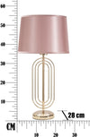 Lampada Da Tavolo Krista Cm 28X55 Illuminazione/Illuminazione per interni/Lampade/Lampade da tavolo e abat-jour Led Mall Home - Napoli, Commerciovirtuoso.it