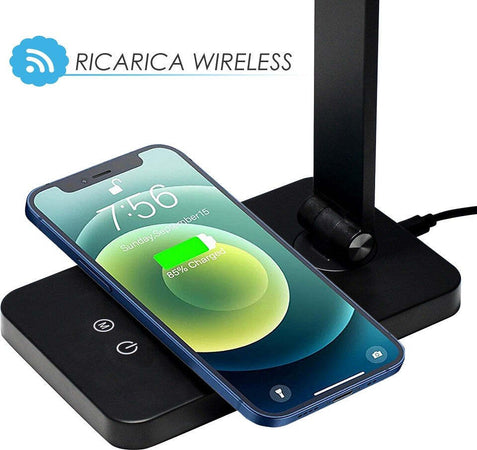 Lampada Da Tavolo Led Da Scrivania Con Ricarica Wireless Per Cellulari Xc-2681 Casa, arredamento e bricolage > Illuminazione da interno > Lampade da Tavolo Trade Shop italia - Napoli, Commerciovirtuoso.it