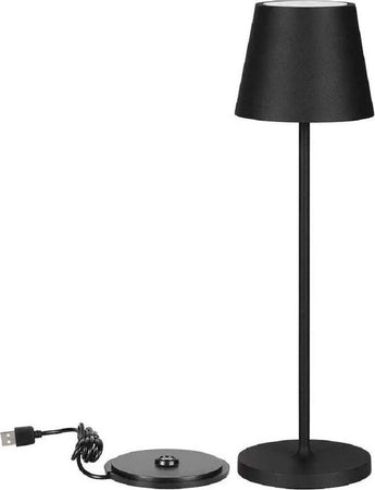 Lampada Da Tavolo Led Dimmerabile Touch Nera Wireless Luce Bianca Calda 3000k 2w Illuminazione/Illuminazione per interni/Lampade/Lampade da tavolo e abat-jour Trade Shop italia - Napoli, Commerciovirtuoso.it