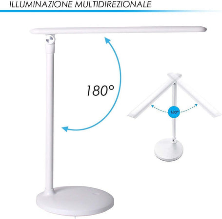 Lampada Da Tavolo Led Ricaricabile Senza Fili Touch Multidirezionale Dt-2683 Illuminazione/Illuminazione per interni/Lampade/Lampade da tavolo e abat-jour Trade Shop italia - Napoli, Commerciovirtuoso.it