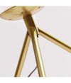 Lampada Da Tavolo Minimalista Bronzo Treppiedi Con Sfera Lume Abat Jour G9 D35