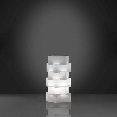 Lampada-Da-Tavolo-Moderna-1-Luce-Building-In-Polilux-Bianco-H36-Made-In-Italy