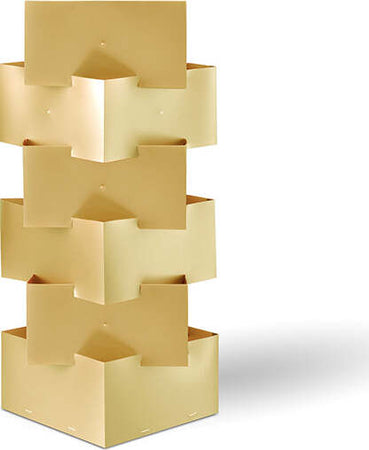 Lampada-Da-Tavolo-Moderna-1-Luce-Building-In-Polilux-Oro-H36-Made-In-Italy