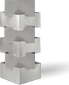 Lampada-Da-Tavolo-Moderna-1-Luce-Building-In-Polilux-Silver-H36-Made-In-Italy