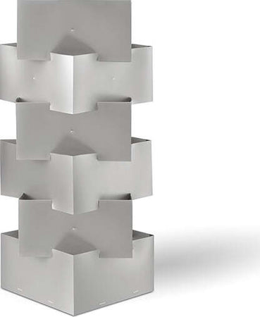 Lampada-Da-Tavolo-Moderna-1-Luce-Building-In-Polilux-Silver-H36-Made-In-Italy