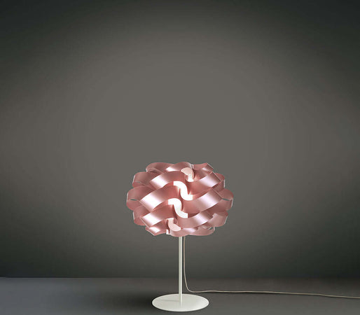 Lampada-Da-Tavolo-Moderna-1-Luce-Cloud-In-Polilux-Rosa-Metallico-Made-In-Italy