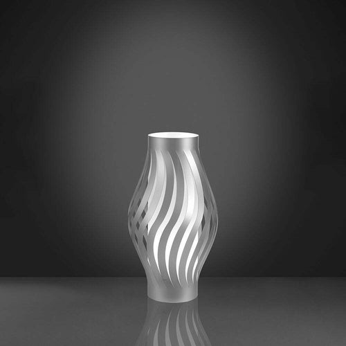 Lampada-Da-Tavolo-Moderna-1-Luce-Helios-In-Polilux-Silver-H32-Made-In-Italy