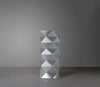 Lampada-Da-Tavolo-Moderna-1-Luce-Prisma-In-Polilux-Silver-H32-Made-In-Italy
